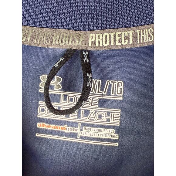 Auburn Tigers War Eagle Under Armour Woven Sideline Shirt Blue Orange‎ XL NCAAf - Picture 5 of 11